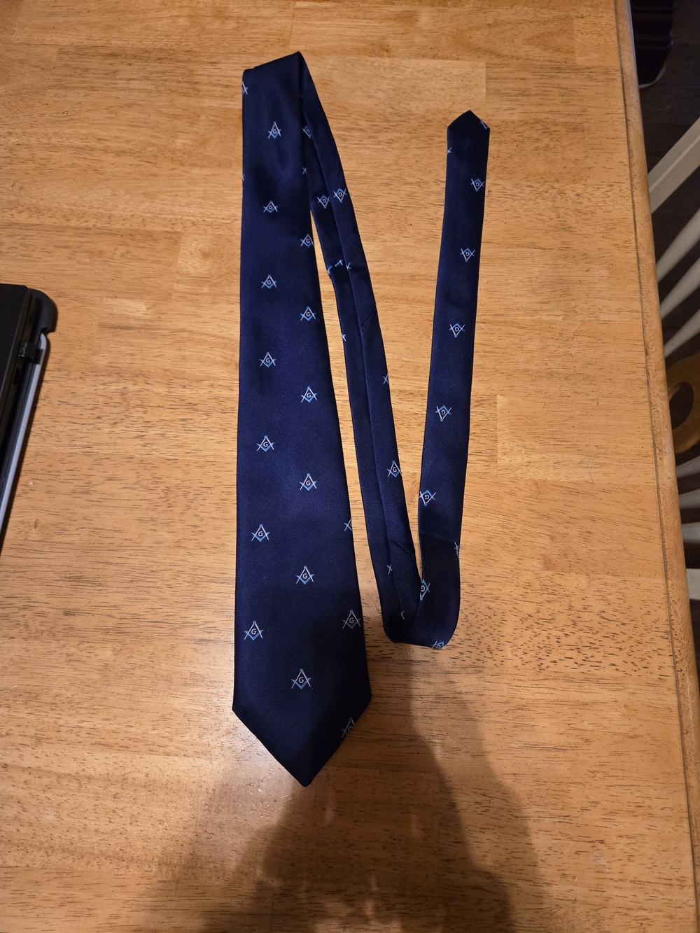 Masonic Navy Tie